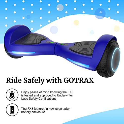 Fluxx FX3 Hoverboard with LED Wheels (Blue)