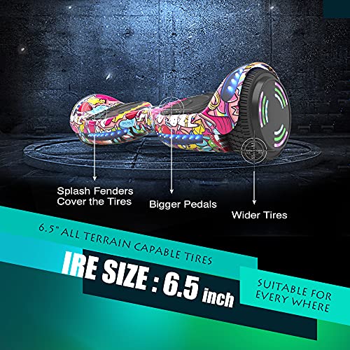 Hoverboard Certified HS2.01 Bluetooth Flash Wheel with LED Light Self Balancing Wheel Electric Scooter