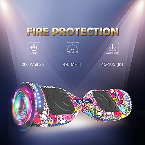 Hoverboard Certified HS2.01 Bluetooth Flash Wheel with LED Light Self Balancing Wheel Electric Scooter