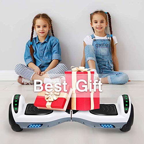 Felimoda LED Hoverboard with Speaker, 6.5" for Kids