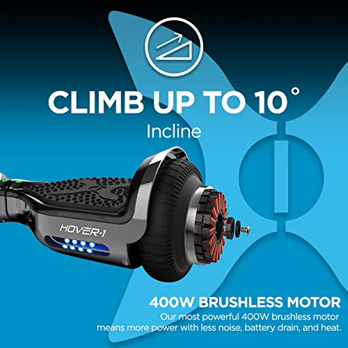 Hover-1 Chrome Electric Hoverboard with Bluetooth Speaker