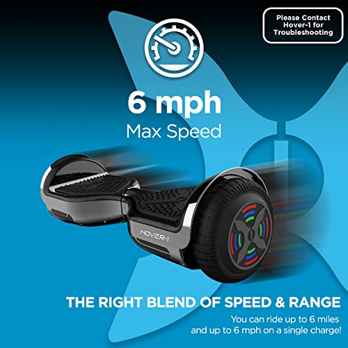 Hover-1 Chrome Electric Hoverboard with Bluetooth Speaker