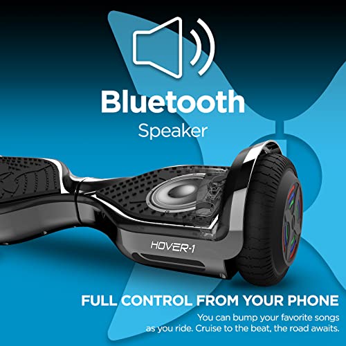 Hover-1 Chrome Electric Hoverboard with Bluetooth Speaker