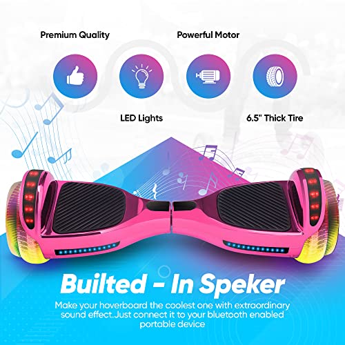 Pink Pro Kids' Self-Balancing Hoverboard