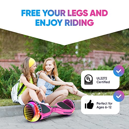 Pink Pro Kids' Self-Balancing Hoverboard