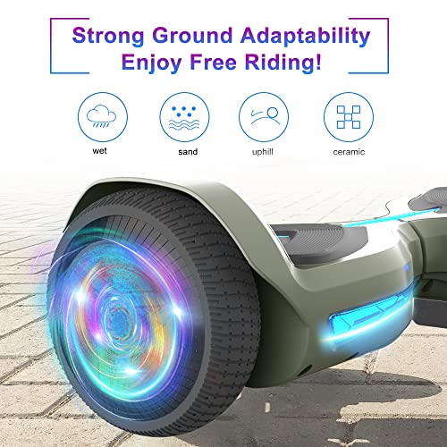 Bluetooth Hoverboard with Built-in Speaker and LED Lights