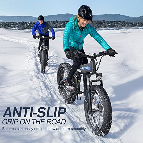 Totguard Fat Tire Electric Bike in Blue