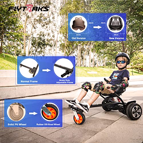 Flytraks K2 Hoverboard Go Kart with Rear Shock Absorption