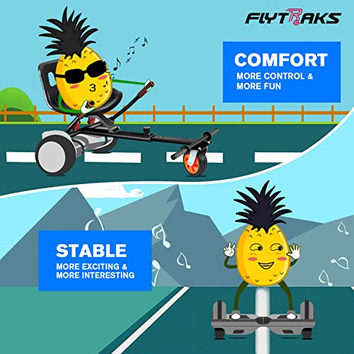Flytraks K2 Hoverboard Go Kart with Rear Shock Absorption