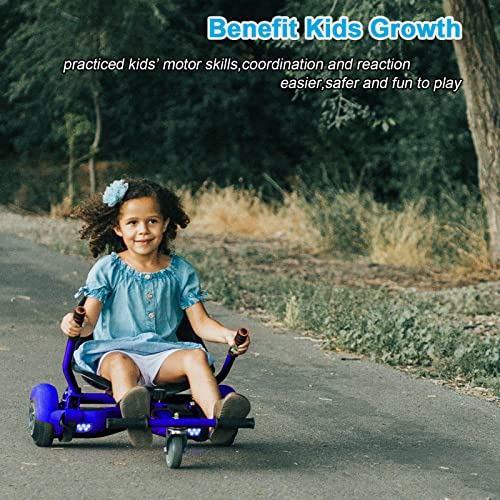 Hoverboard Go Kart Attachment with Comfortable Seat