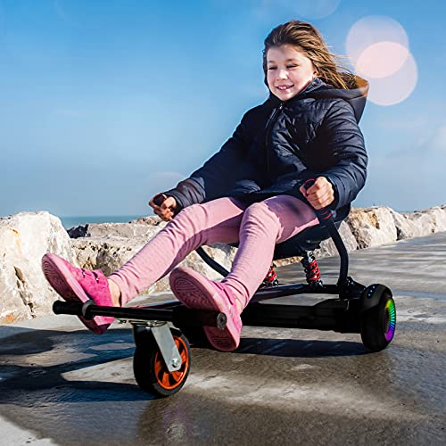 Hoverboard Go Kart Seat Attachment with Shock Absorption