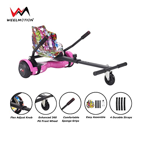 Hoverboard Go-Kart Attachment in Hiphop Purple
