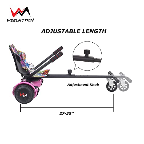 Hoverboard Go-Kart Attachment in Hiphop Purple