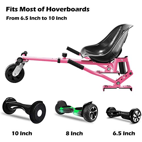 Pink Hoverboard Go Kart Attachment 
