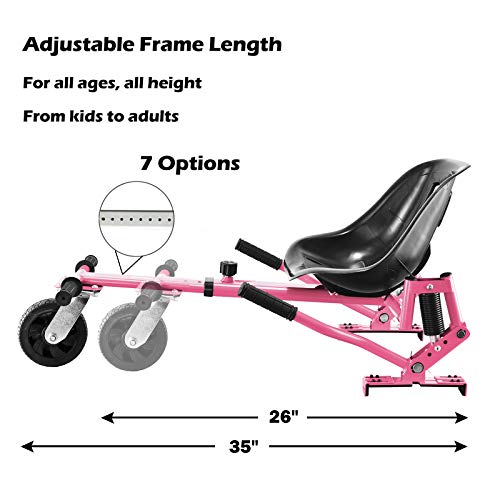 Pink Hoverboard Go Kart Attachment 