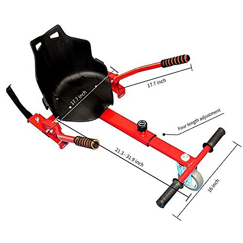 Hoverboard Go Kart Attachment - Red