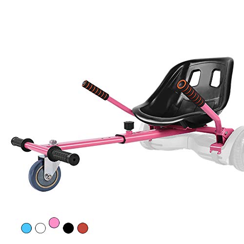 Pink Hoverboard Seat Attachment Go-Kart Kit