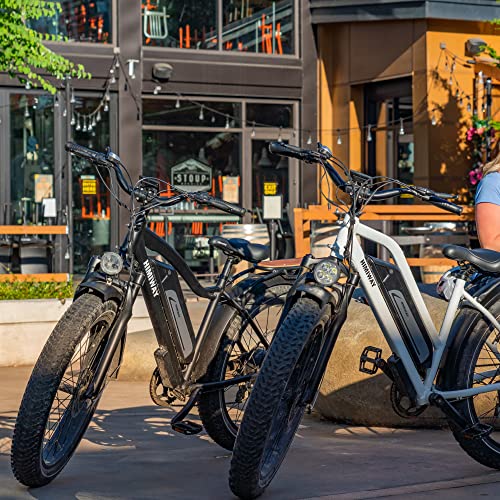 Himiway Cruiser Step Thru 26"x4" Fat Tire Electric Bike for Adults, 60Miles Range 48V 17.5Ah Battery 750W Motor Ebike, 25MPH Top Speed 350LBS Payload, Shimano 7 Speed Electric Bicycle, UL Certified