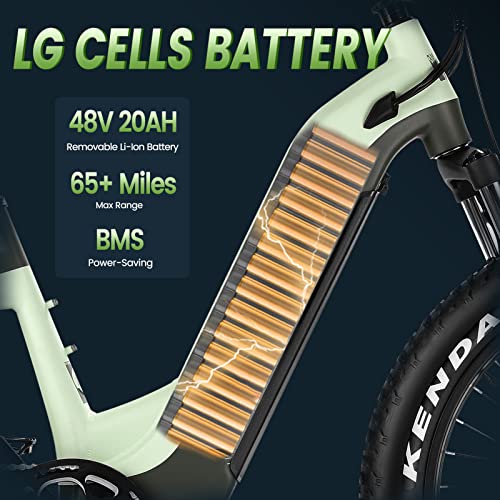 Velowave Mint Green Grace Step-thru Electric Bike
