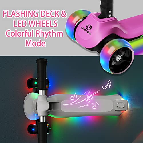 3-Wheel Electric Scooter for Kids, LED Flashing Deck