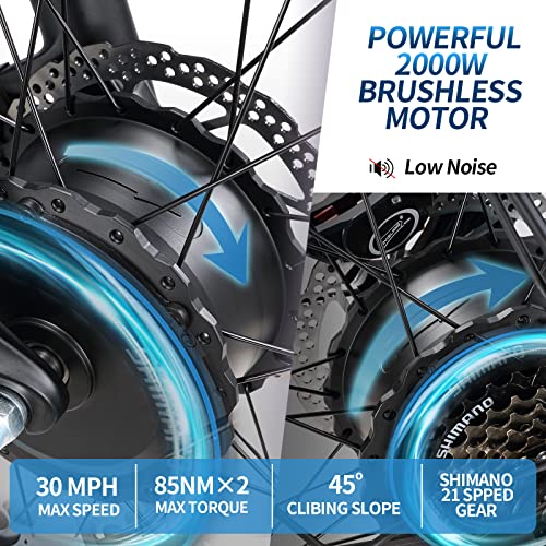 Dual Motor Electric Mountain Bike for Adults