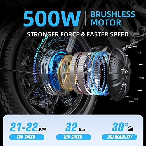 EUY Zhengbu 14" Folding E-bike with 500W Motor & Suspension