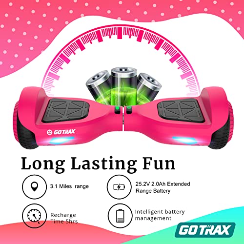 Gotrax Edge Hoverboard: LED Wheels & Headlight