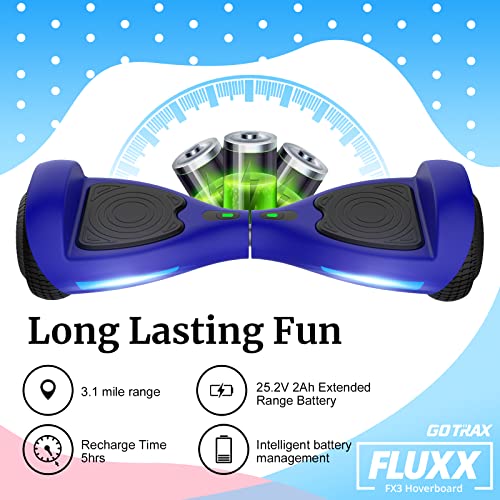 Fluxx FX3 Hoverboard with LED Wheels (Blue)