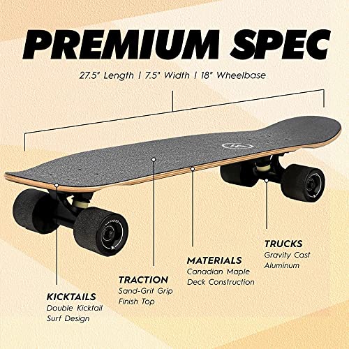 Tiki Mini Cruiser Skateboard | Canadian Maple Deck