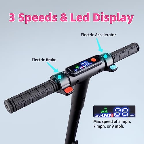 Kid's Electric Scooter with Rainbow Lights & Bluetooth Speaker