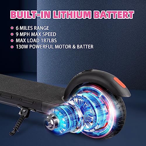 Kid's Electric Scooter with Rainbow Lights & Bluetooth Speaker