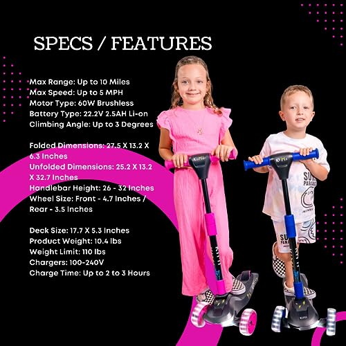 Kimi 3-Wheel Electric Scooter for Kids