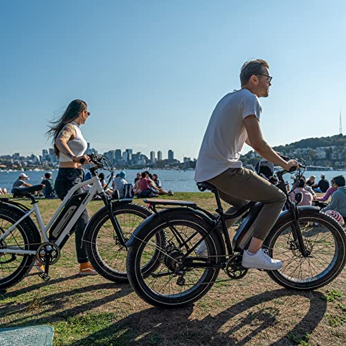 Himiway Cruiser Step Thru 26"x4" Fat Tire Electric Bike for Adults, 60Miles Range 48V 17.5Ah Battery 750W Motor Ebike, 25MPH Top Speed 350LBS Payload, Shimano 7 Speed Electric Bicycle, UL Certified
