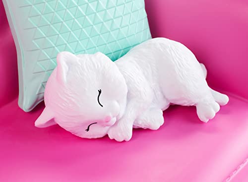 Barbie Living Room Playset with Kitten & Accessories