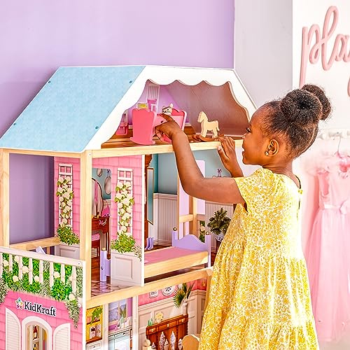 Classic Barbie Dollhouse with Easy Assembly, Accessories