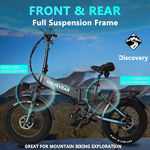 Folding 20'' AWD e-Bike with Dual Motor, LG 16Ah Lithium Battery