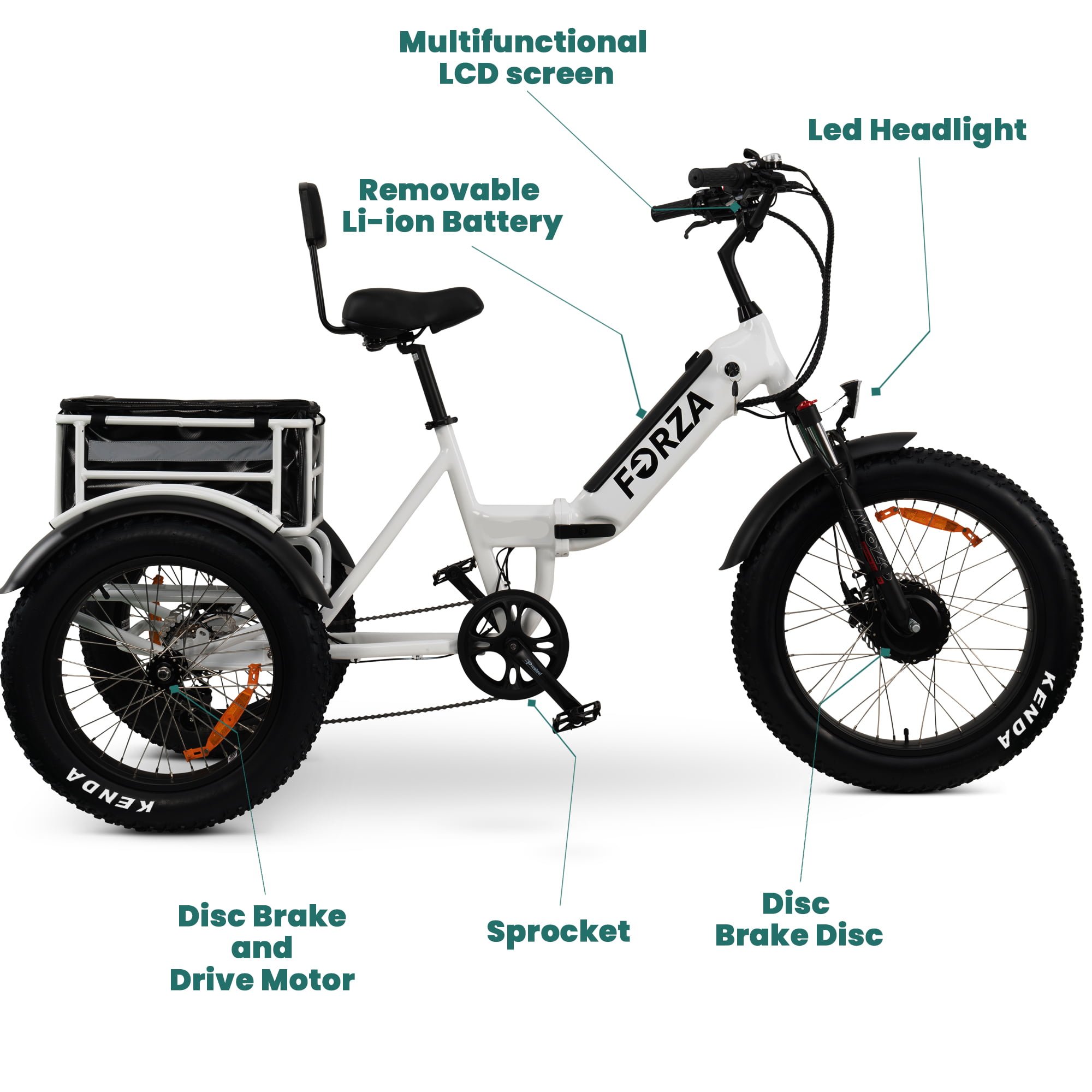 Electric Trike - 3 Wheel Motorized eBike