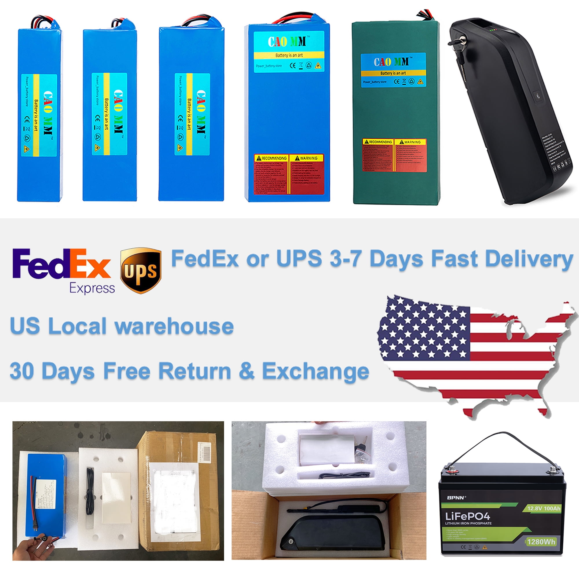 48V 14Ah Lithium Battery for 750W eBike Motor