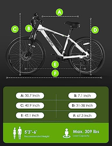 Adult Electric Bicycle - Oraimo 350W Mountain eBike