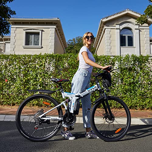 Vivi 500W Electric Mountain Bike 26'' Foldable - 20MPH, 48V