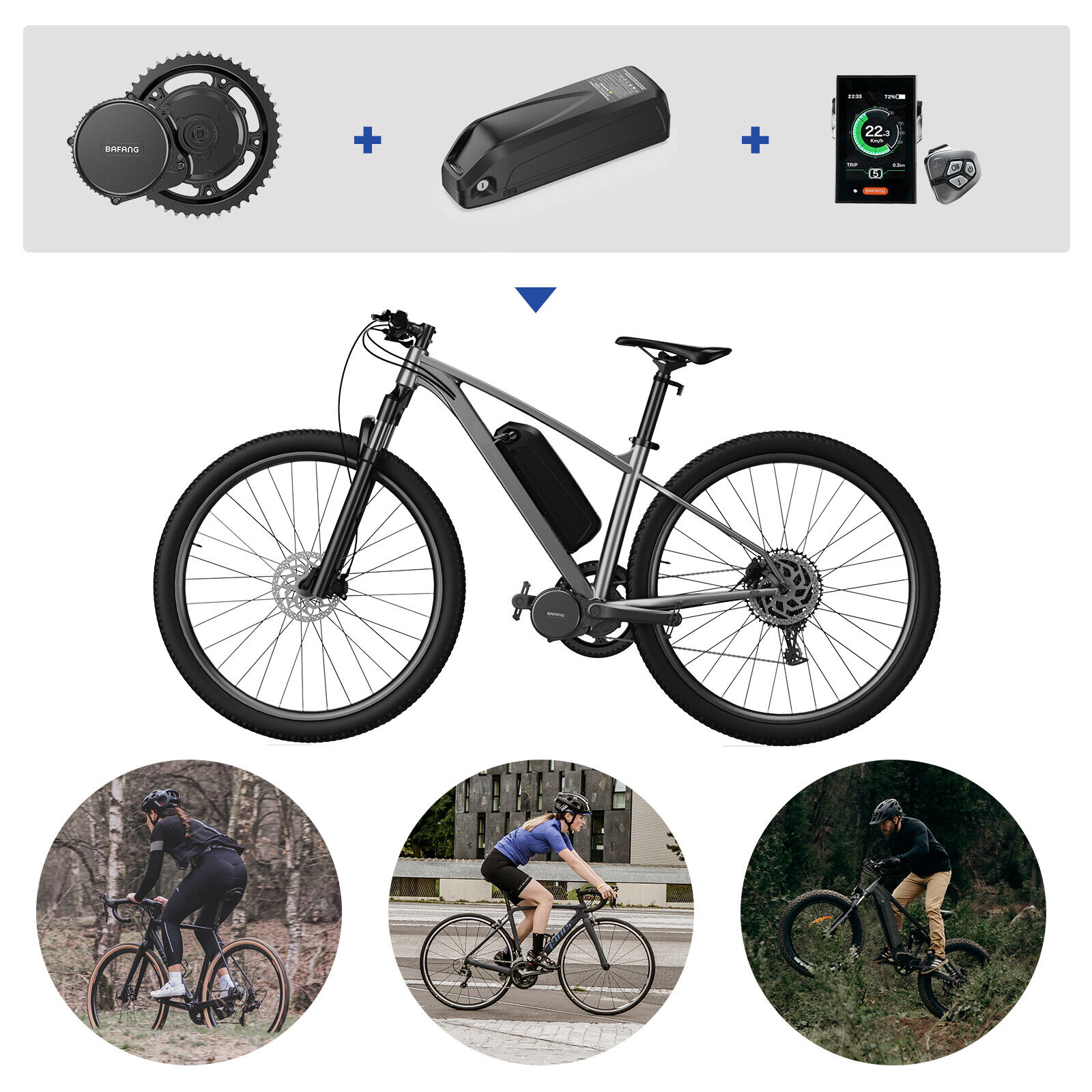 Bafang 48V750W Mid Drive eBike Conversion Kit