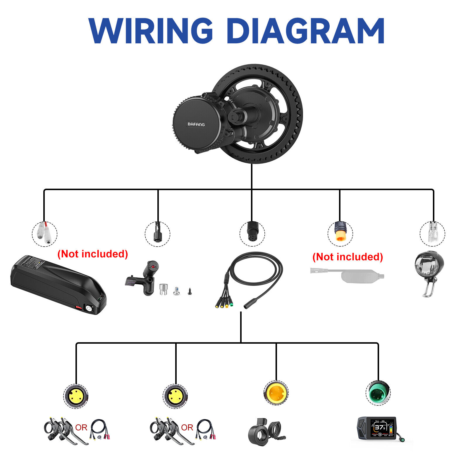 Bafang 48V750W Mid Drive eBike Conversion Kit
