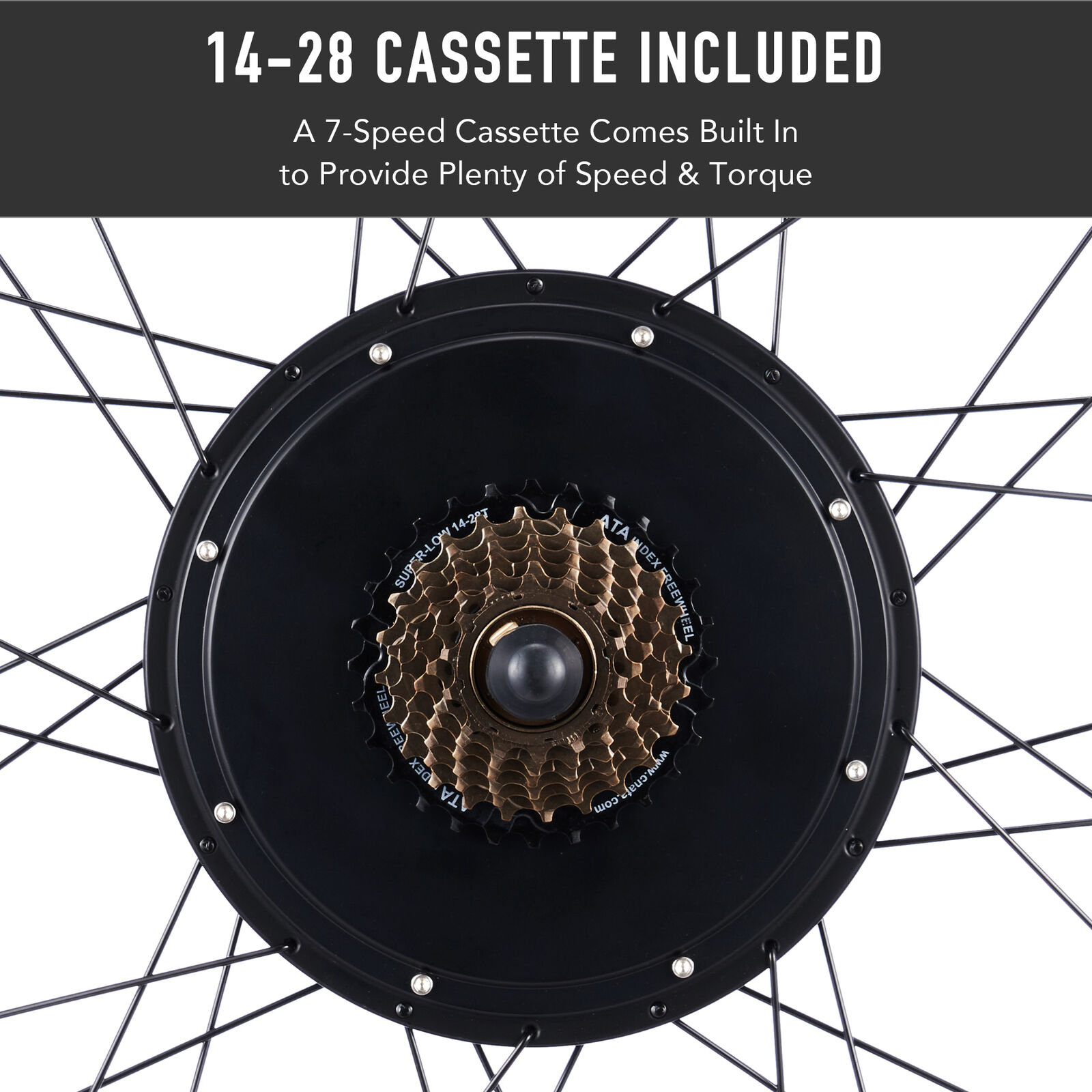 Powerful 48V eBike Conversion Kit with 1000W Hub Motor