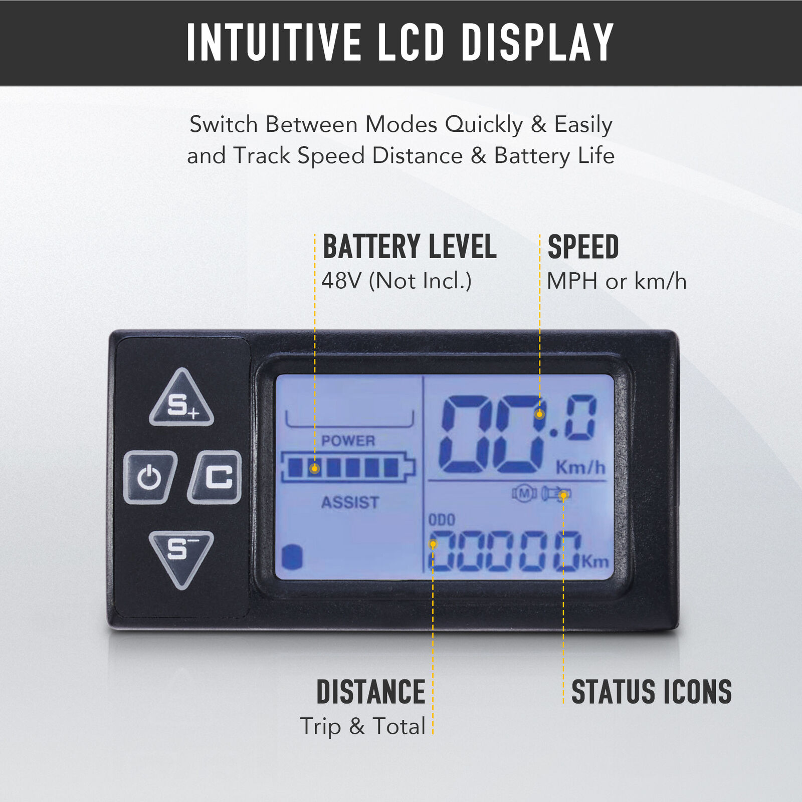 Powerful 48V eBike Conversion Kit with 1000W Hub Motor