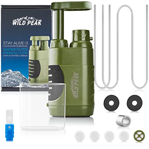 Wild Peak Outdoor Tactical Water Filter Pump