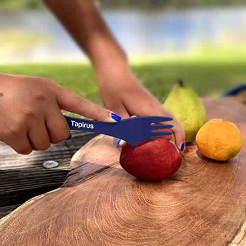 Tapirus Blue Spork Set - Outdoor Mess Kit