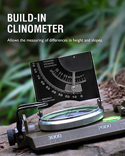 Military Metal Navigation Compass for Preppers