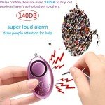 140DB Personal Alarm Keychain with LED Light - 2 Pack