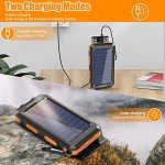 Durecopow 20,000mAh Waterproof Solar Charger - Orange