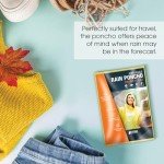 5 Pack of Thicker Yellow Hooded Rain Ponchos